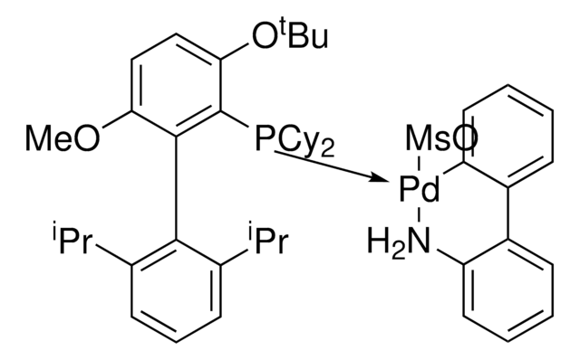 METHANESULFONATO[2-DIPHENYLPHOSPHINO-2',6'-BIS(DIMETHYLAMINO)-1,1-BIPHENYL](2'-AMINO-1,1'-BIPHENYL-2-YL)PALLADIUM(II), [PHCPHOS PALLADACYCLE GEN. 3] structure, CAS 1447963-74-7