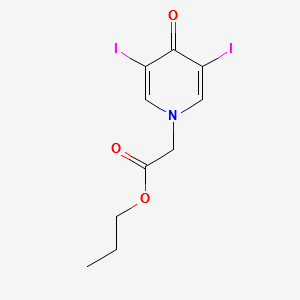 Propyliodone structure, CAS 587-61-1