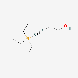 4-(TRIETHYLSILYL)-3-BUTYN-1-OL structure, CAS 160194-29-6