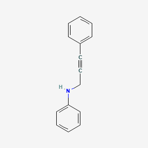 Phenyl-(3-phenyl-prop-2-ynyl)-amine structure, CAS 2A-3183960