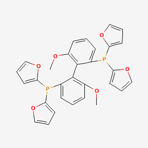 (S)-(-)-2,2'-Bis(di-2-furanylphosphino)-6,6'-dimethoxy-1,1'-biphenyl,min.97% structure, CAS 145214-59-1