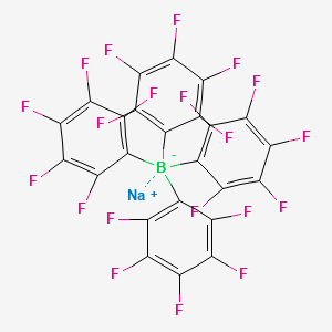 Sodiumtetrakis(pentafluorophenyl)borate structure, CAS 149213-65-0