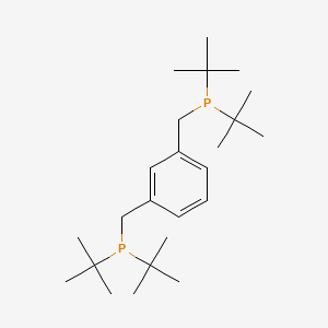 1,3-BIS(DI-T-BUTYLPHOSPHINOMETHYL)BENZENE structure, CAS 149968-36-5