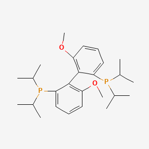 (S)-(-)-2,2'-Bis(di-i-propylphosphino)-6,6'-dimethoxy-1,1'-biphenyl,min.97% structure, CAS 150971-43-0