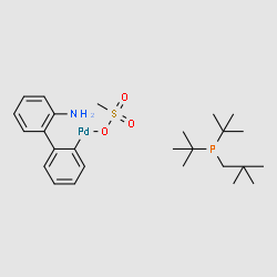 Methanesulfonato(di-t-butylneopentylphosphine)(2'-amino-1,1'-biphenyl-2-yl)palladium(II), min. 98% [DTBNpP Palladacycle Gen. 3] structure, CAS 1507403-89-5