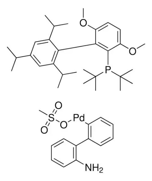 t-BuBrettPhos Palladacycle Gen. 3 structure, CAS 1536473-72-9
