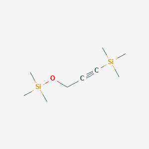 1-trimethylsilyloxy-3-trimethylsilylprop-2-yne structure, CAS 50965-66-7