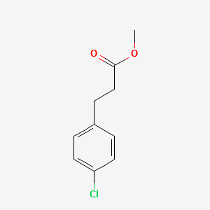 Benzenepropanoic acid, 4-chloro-, Methyl ester structure, CAS 50561-69-8