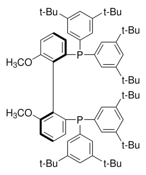 (S)-(-)-2,2'-Bis[di(3,5-di-t-butylphenyl)phosphino]-6,6'-dimethoxy-1,1'-biphenyl,min.97% structure, CAS 167709-31-1