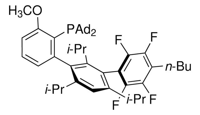 [4''-Butyl-2'',3'',5'',6''-tetrafluoro-3-methoxy-2',4',6'-tris(1-methylethyl)[1,1':3',1''-terphenyl]-2-yl]bis(tricyclo[3.3.1.1(3,7)]dec-1-yl)phosphine structure, CAS 1805783-60-1