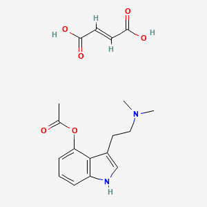 O-Acetyl Psilocin Fumarate structure, CAS 1217230-42-6