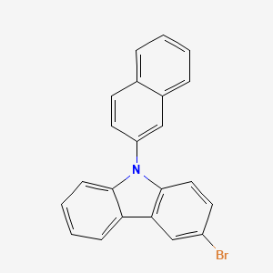 9-(2-Naphthyl)-3-broMocarbazole structure, CAS 934545-80-9
