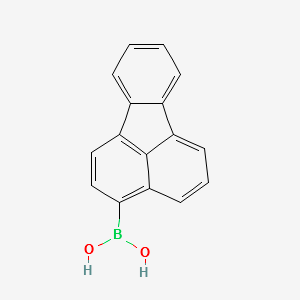 Fluoranthene-3-boronic acid structure, CAS 359012-63-8