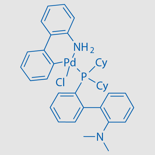 2-dicyclohexylphosphino-2-(N,N-dimethylamino)biphenyl(2′-amino-1,1′-biphenyl-2-yl) palladium(II) structure, CAS 2195390-17-9