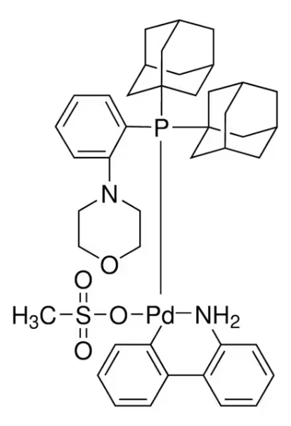 Mor-Dalphos Palladacycle Gen. 3 structure, CAS 2222690-89-1
