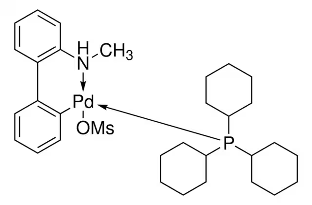 PCy3 Palladacycle Gen. 4 structure, CAS 2195390-53-3