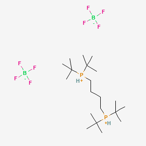 1,4-Bis(di-t-butylphosphonium)butanebis(tetrafluoroborate) structure, CAS 2348368-20-5
