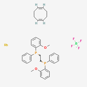 Rh<sup>+</sup>[(R,R)-DIPAMP](COD)BF<sub>4</sub><sup>-</sup> structure, CAS 56977-92-5