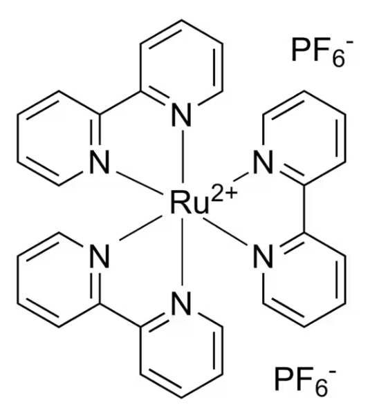 Tris(2,2'-bipyridine)ruthenium(II) hexafluorophosphate structure, CAS 60804-74-2