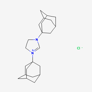1,3-Bis(1-adamantyl)-4,5-dihydroimidazolium chloride, min. 97% structure, CAS 871126-33-9