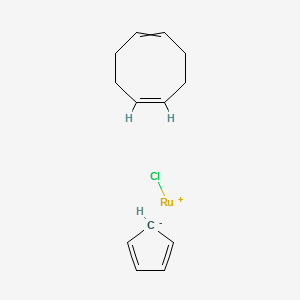 Chloro(1,5-cyclooctadiene)(cyclopentadienyl)ruthenium(II) structure, CAS 97913-63-8