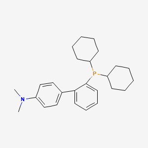 2-Dicyclohexylphosphino-4-(N,N-dimethylamino)-1,1'-biphenyl structure, CAS 1185899-00-6