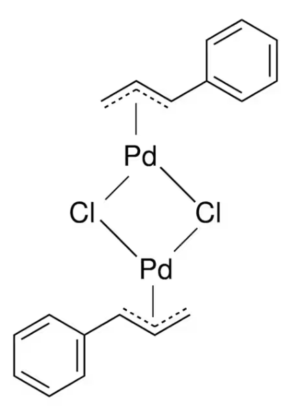 BIS(2-METHYLALLYL)PALLADIUM CHLORIDE DIMER structure, CAS 12081-18-4