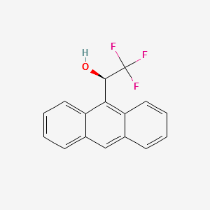 (R)-(-)-2,2,2-TRIFLUORO-1-(9-ANTHRYL)ETHANOL structure, CAS 53531-34-3