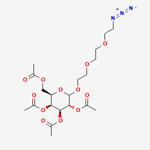D-GALACTOSE 1-[2-(2-AZIDOETHOXY)ETHOXYETHYL]-2,3,4,6-TETRA-O-ACETATE structure, CAS 381716-33-2