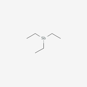 TRIETHYLANTIMONY structure, CAS 617-85-6