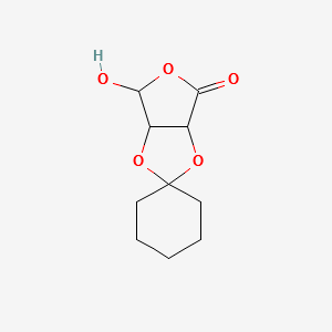 2,3-O-CYCLOHEXYLIDENE-L(-)-ERYTHRURONOLACTONE structure, CAS 85281-85-2
