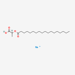 sodium 1-carboxylatoethyl stearate structure, CAS 18200-72-1