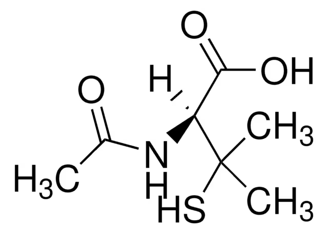 N-Acetyl-D-penicillamine structure, CAS 15537-71-0