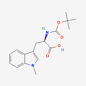 Boc-D-Trp(1-Me)-OH structure, CAS 103943-63-1