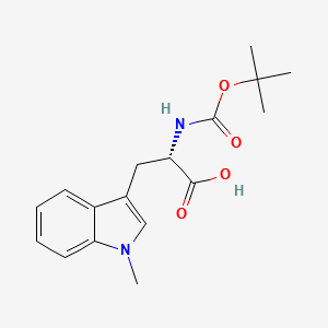 Boc-Trp(1-Me)-OH structure, CAS 109927-44-8