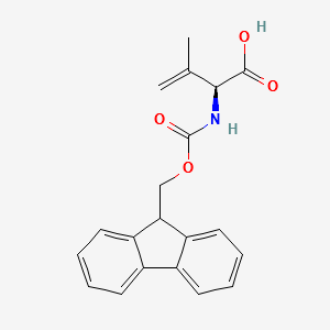 Fmoc-3,4-dehydro-L-Val-0H structure, CAS 1932087-73-4