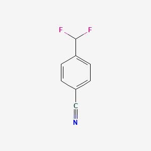 4-(Difluoromethyl)benzonitrile structure, CAS 55805-10-2