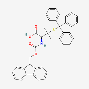 Fmoc-S-trityl-D-penicillamine structure, CAS 201532-01-6
