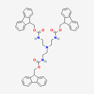 Tri(2-Fmoc-aminoethyl) amine structure, CAS 1338643-94-9