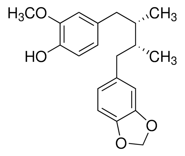 4-(2S,3R)-4-(1,3-benzodioxol-5-yl-2-3-dimetybty]-2_methoxyphenol structure, CAS 107534-93-0