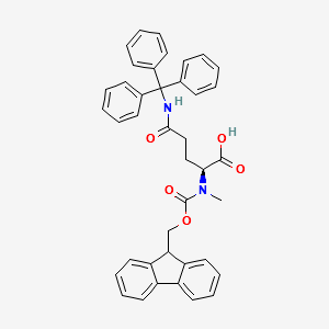 FMoc-N-Me-Gln(Trt)-OH structure, CAS 1632075-13-8