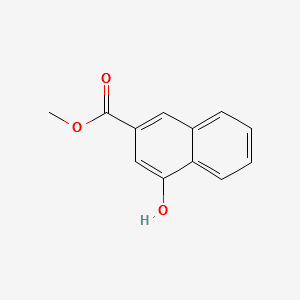 2-Naphthalenecarboxylic acid, 4-hydroxy-, Methyl ester structure, CAS 34205-71-5
