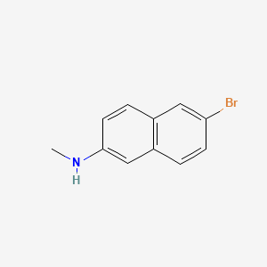 6-bromo-N-methylnaphthalen-2-amine structure, CAS 305835-80-7