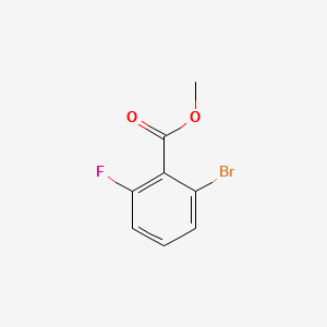 Methyl 2-bromo-6-fluorobenzoate structure, CAS 820236-81-5