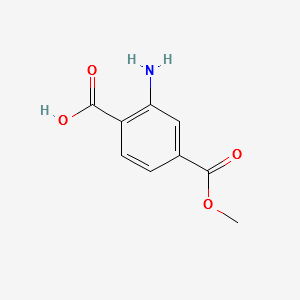 2-AMINO-4-METHOXYCARBONYL BENZOIC ACID structure, CAS 85743-02-8