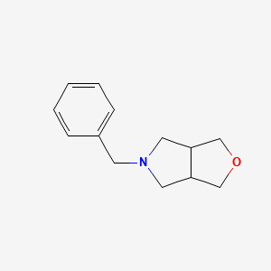 5-BENZYL-HEXAHYDRO-FURO[3,4-C]PYRROLE structure, CAS 60889-30-7