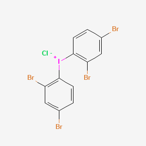 Iodonium, bis(2,4-dibromophenyl)-, chloride structure, CAS 189084-55-7