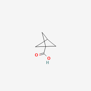 Bicyclo[1.1.1]pentane-1-carboxylic acid structure, CAS 22287-28-1