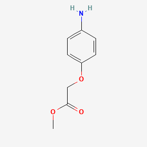 (4-Aminophenoxy)acetic acid methyl ester structure, CAS 59954-04-0
