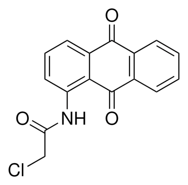 Acetamide, 2-chloro-N-(9,10-dihydro-4,5-dihydroxy-9,10-dioxo-2-anthracenyl)- structure, CAS 1353384-61-8